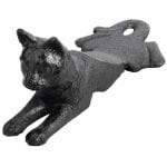 Door Wedge Cat - Cast Iron Black Finish