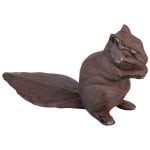 Squirrel Door Stop - Cast Iron Antique Brown Finish