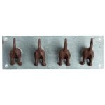Hook Dog Tail - Cast Iron & Slate