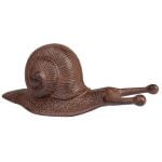 Snail Bootjack- Cast Iron Antique Brown Finish