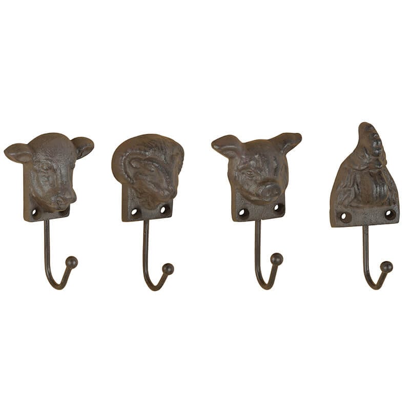 Farm animal coat hooks hotsell