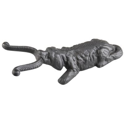 Boot Pull - Dog - Cast Iron Black Finish