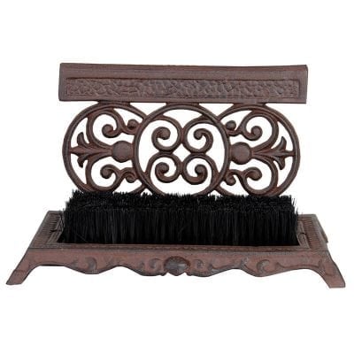 Boot Brush/Scraper - Scroll Design Cast Iron