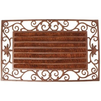Cast Iron Doormat w/ Coco Rolls