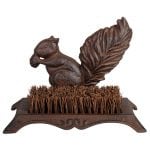 Boot Brush Squirrel - Cast Iron Antique Brown Finish