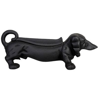 Boot Scraper Black Dachshund - Cast Iron Black Finish