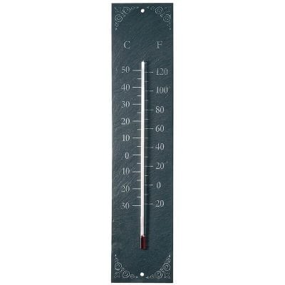 Slate Thermometer with Decorative Corners