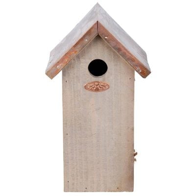 Antique Wash Great Tit House - Copper Roof