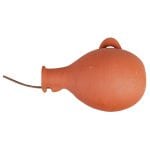 Bird Pot Bottle Terra Cotta Blue Tit