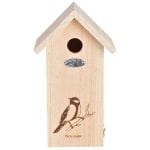Birdhouse with Great Tit Line Drawing