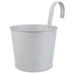 Old Zinc Flower Pot w/ Hook