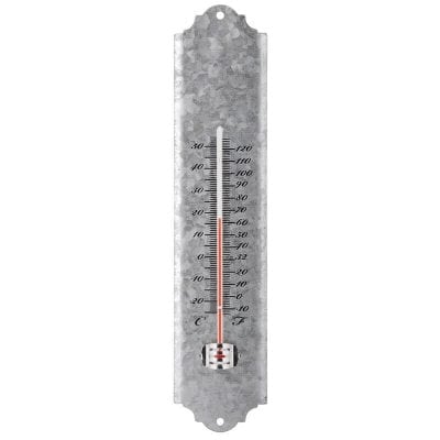 Old Zinc Thermometer - Small