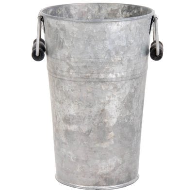 Old Zinc Flower Pot w/ Handles - Small