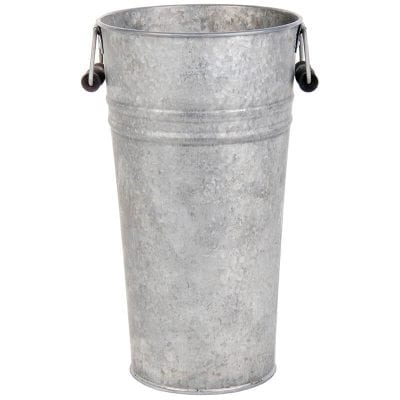 Old Zinc Flower Pot w/ Handles - Large