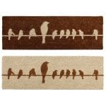 Coir Doormat Birds on Wire Asst.