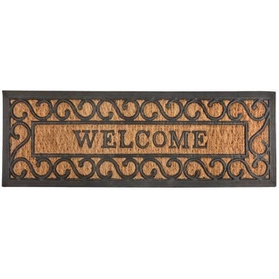 Long Welcome Rubber and Coir Doormat