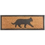 Long Cat Rubber and Coir Doormat