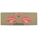 Coir Doormat, Flamingo
