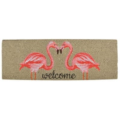 Coir Doormat, Flamingo