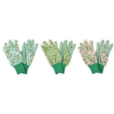 Rose Print Garden Glove, Assortment of 3 Colors