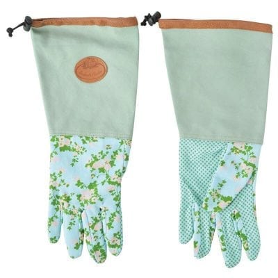 Rose Print/Jute Garden Glove Long