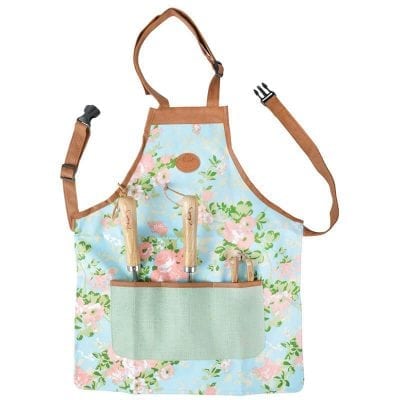 Rose Print/Jute Apron