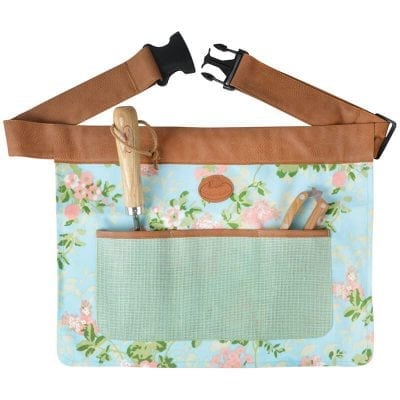 Rose Print/Jute Garden Tool Belt