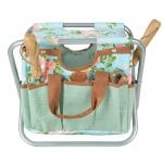 Rose Print/Jute Tool Stool