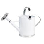 Watering Can - White, Zinc