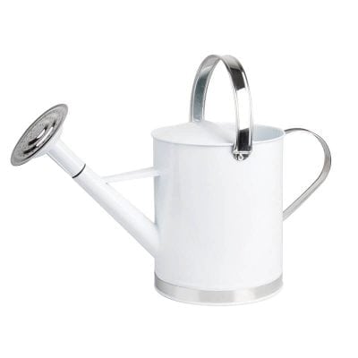 Watering Can - White, Zinc