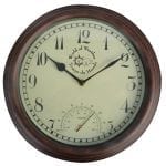 Plastic Clock and Thermometer -Small