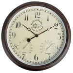 Plastic Clock and Thermometer - Large