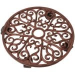 Cast Iron Plant Trolley - Round - Large