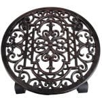 Cast Iron Plant Trolley - Round Filigree