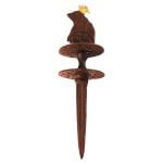 Garden Hose Reel Frog Prince - Cast Iron Antique Brown