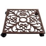Plant Trolley - Square Cast Iron w/ Hole for Display