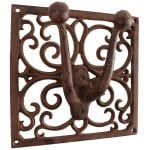 Garden Tool Hanger - Cast Iron Antique Brown - Single