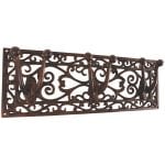 Garden Tool Hanger - Cast Iron Antique Brown - Triple