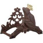 Hose Holder Frog Prince - Cast Iron Antique Brown