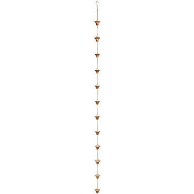 Copper Plated Rain Chain, Iron