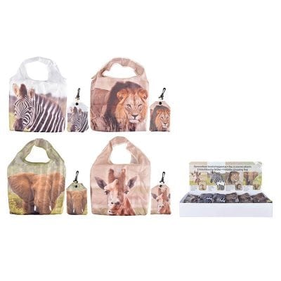 African Animals Reusable Bag Asst