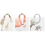 Shopping Bag Zoo Animal Necks, Assortment of 3 Designs