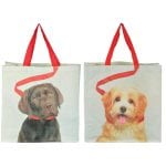 Shopping Bag Dog on Leash, Assortment of 2 Designs