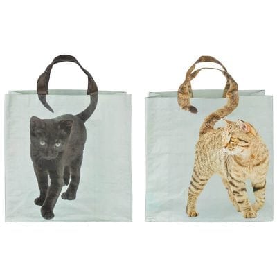 Shopping Bag Cats Tail, Assortment of 2 Designs