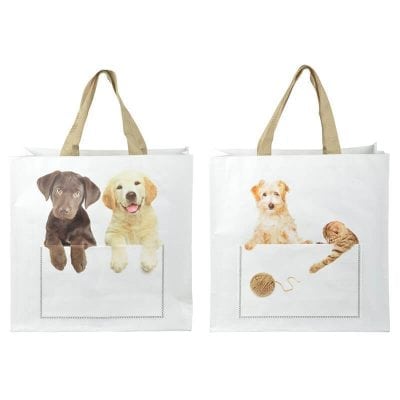 Puppy/Kitten Peek-a-Boo Shopping Bag, 2 Asst. Styles