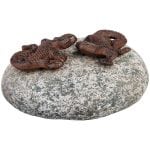 Two Animals on a Rock, Cast Iron, Antique Brown, 3 Asst. Styles - Image 3