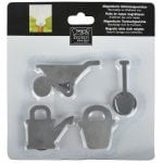 Set of 4 Magnetic Table Cloth Weights, Cast Iron, 3 Asst. Styles - Image 6