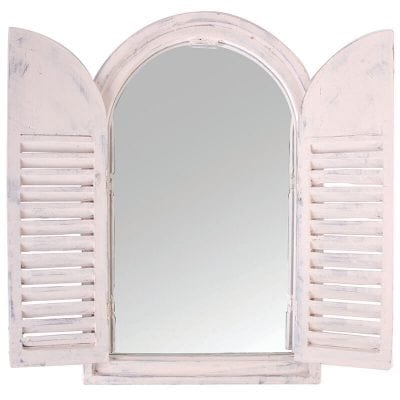 White Window Frame w/ French Doors
