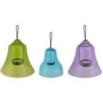 Tealight Lamp Shade, Glass, Assortment of 3 Colors