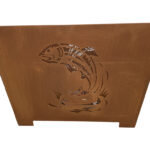 Fisherman Fire Basket, Rust Metal Finish